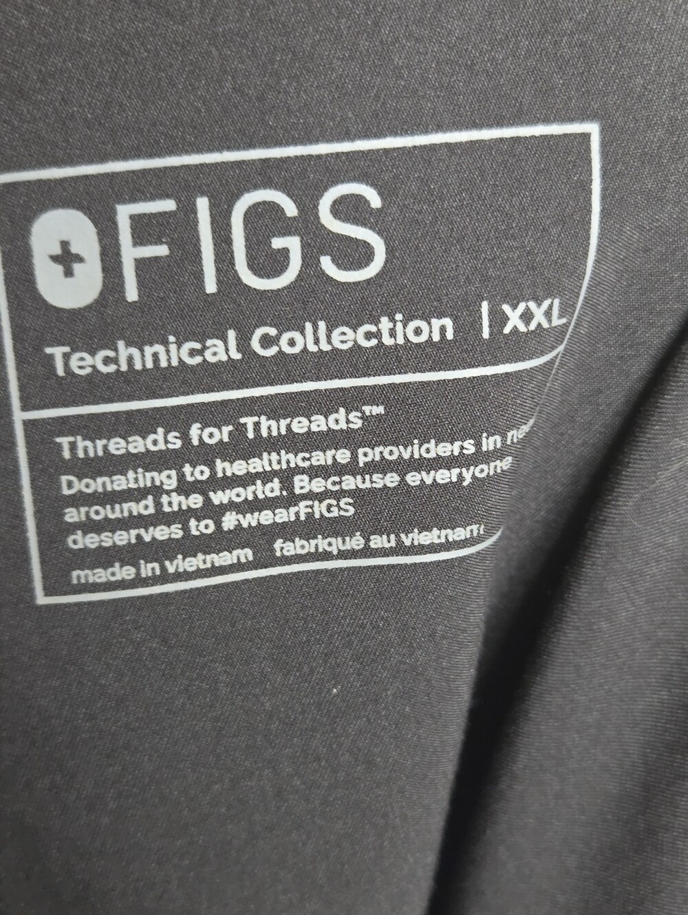 Figs Livingston Black High-Rise Straight-Leg Scrub Pant Size XXL - Picture 15 of 16
